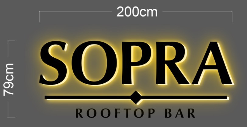 SOPRA | LED NEON SIGN ( LIGHT BOX )