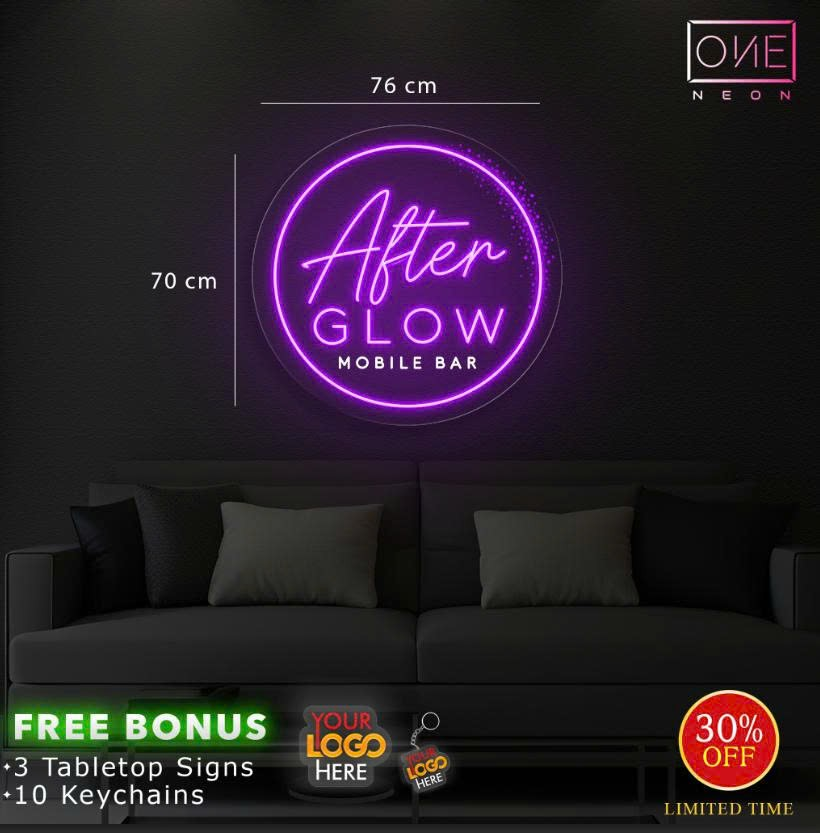 AFTER GLOW | LED Neon Sign (2 signs)