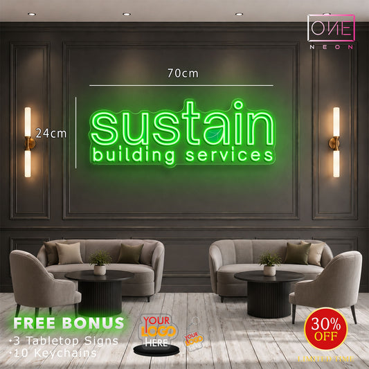 Sustain building services | Led Neon Sign