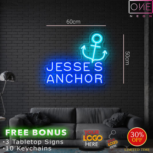 Jesses Anchor | LED Neon Sign