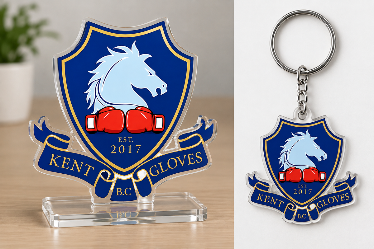 KENT GLOVES | LED Neon Sign ( 2 signs + 10 tabletops +30 keychians)