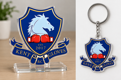 KENT GLOVES | LED Neon Sign ( 2 signs + 10 tabletops +30 keychians)