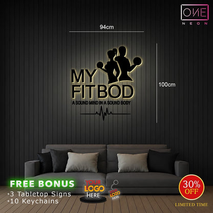 MY FIT BOD | LED Neon Sign (back lit)