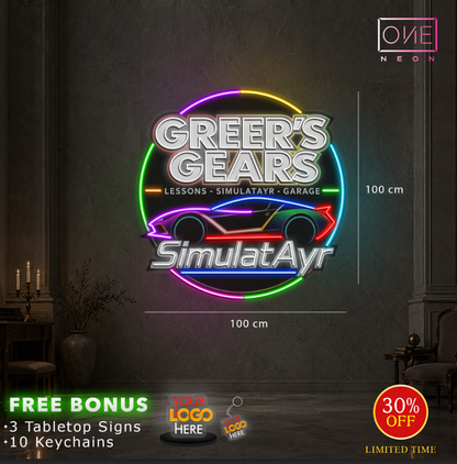 GREER’S GEARS  | LED Neon Sign