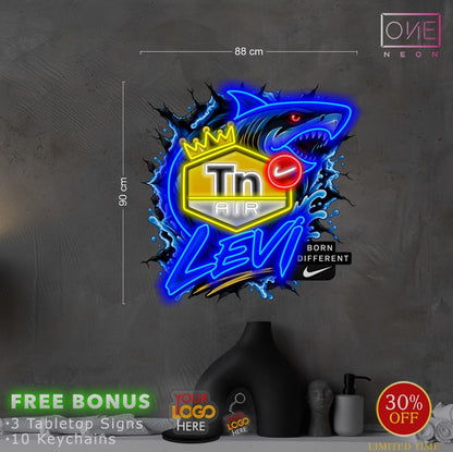 LEVI | LED Neon Sign (2 signs + 50 keychains)