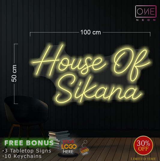 HOUSE OK SIKANA| LED Neon Sign