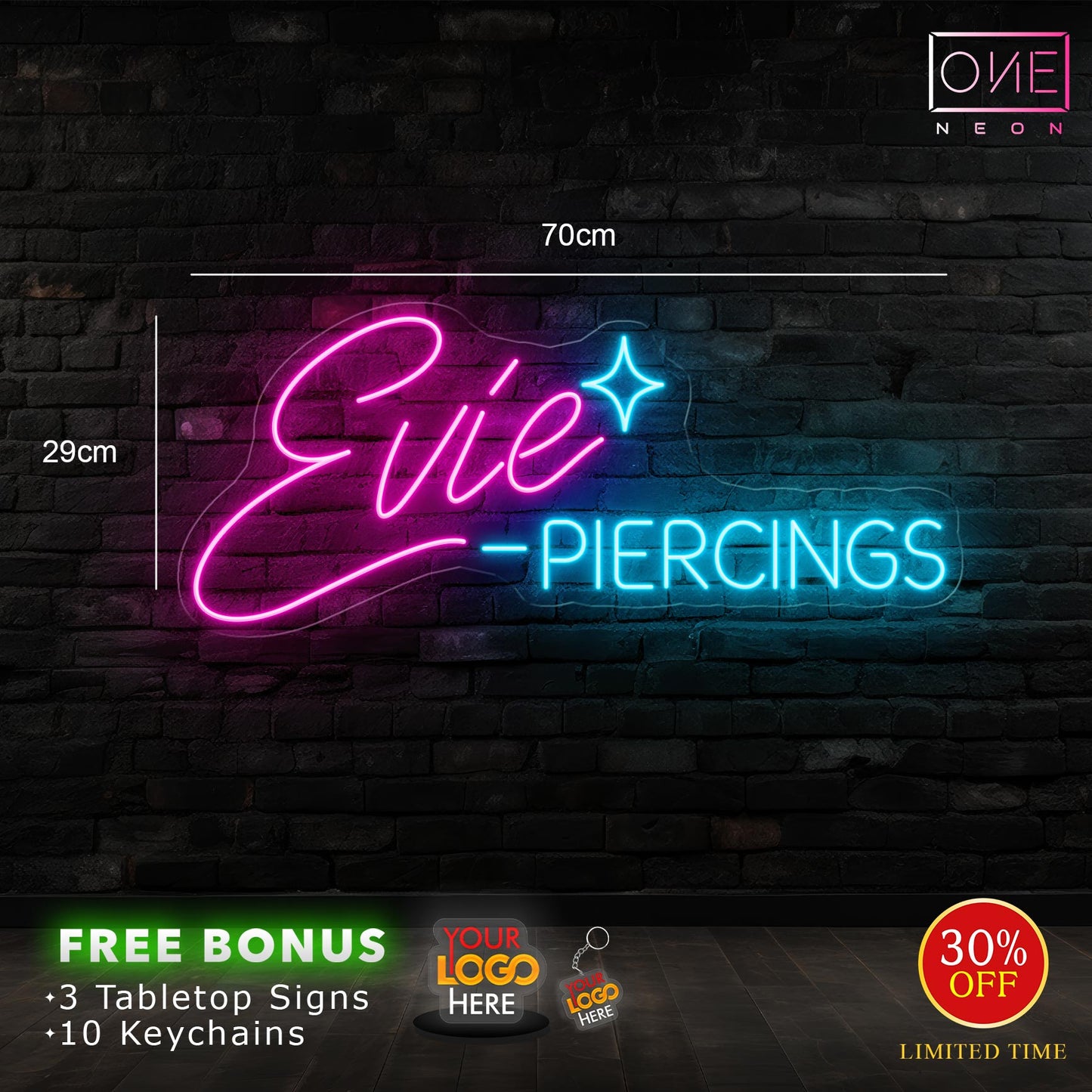 EVIE-PIERCINGS | LED Neon Sign