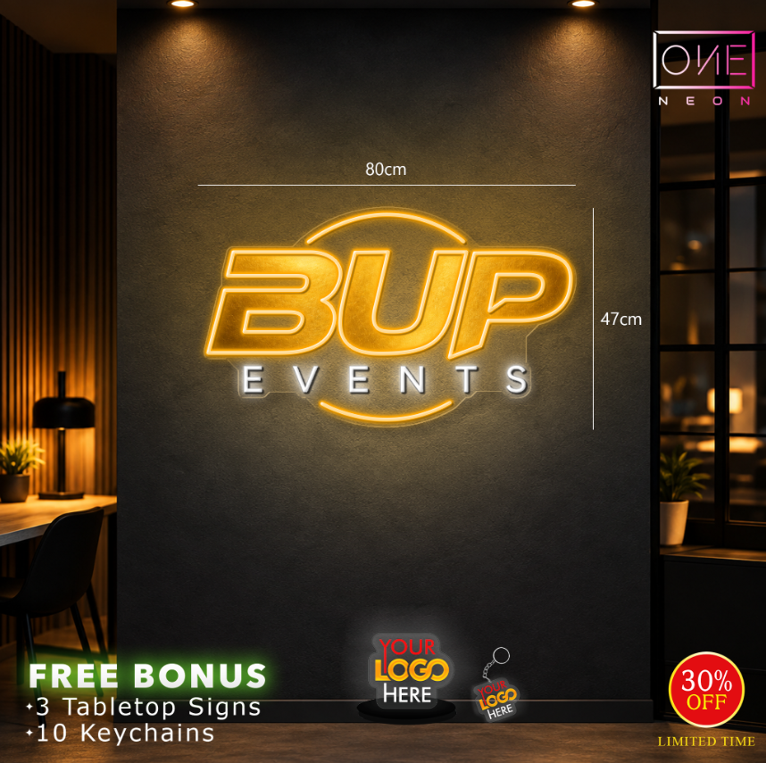 BUP EVENTS | 2 LED Neon Signs (Express Shipping)