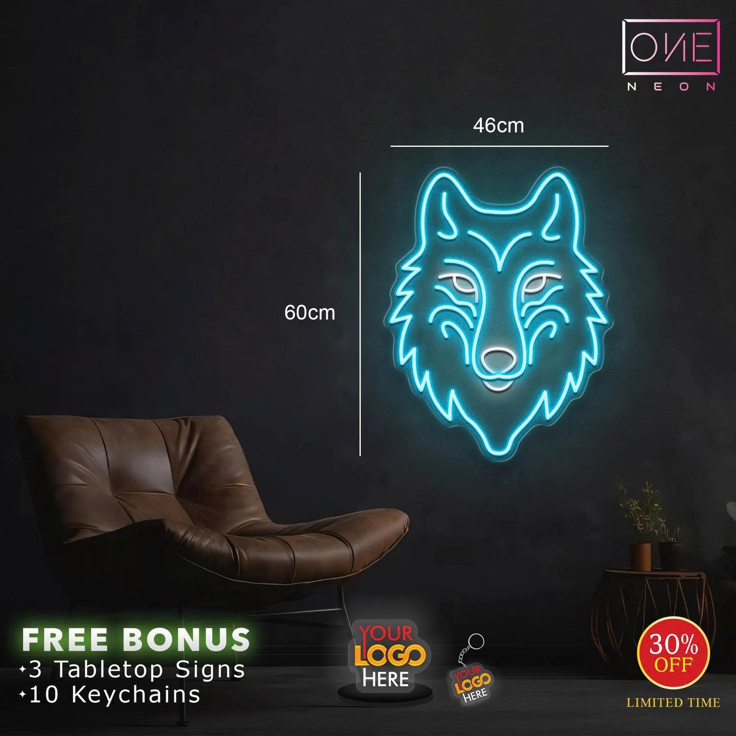 WOLF | LED Neon Sign
