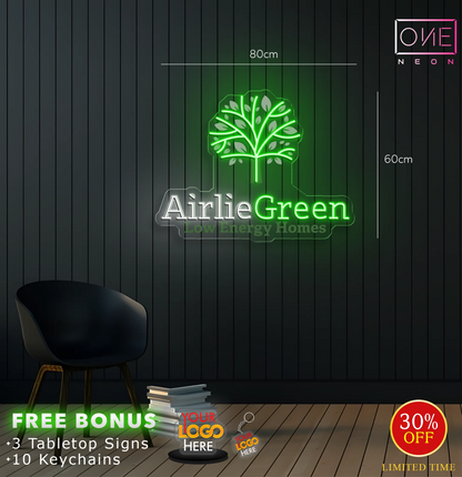 AIRLIE GREEN | LED Neon Sign (2 signs)