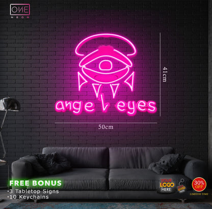 Angel eyes logo | Led Neon Sign