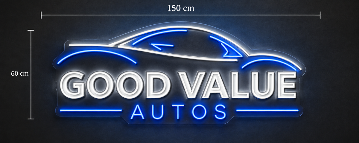 GOOD VALUE AUTOS| LED Neon Sign