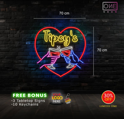 TIPSY'S | LED Neon Sign