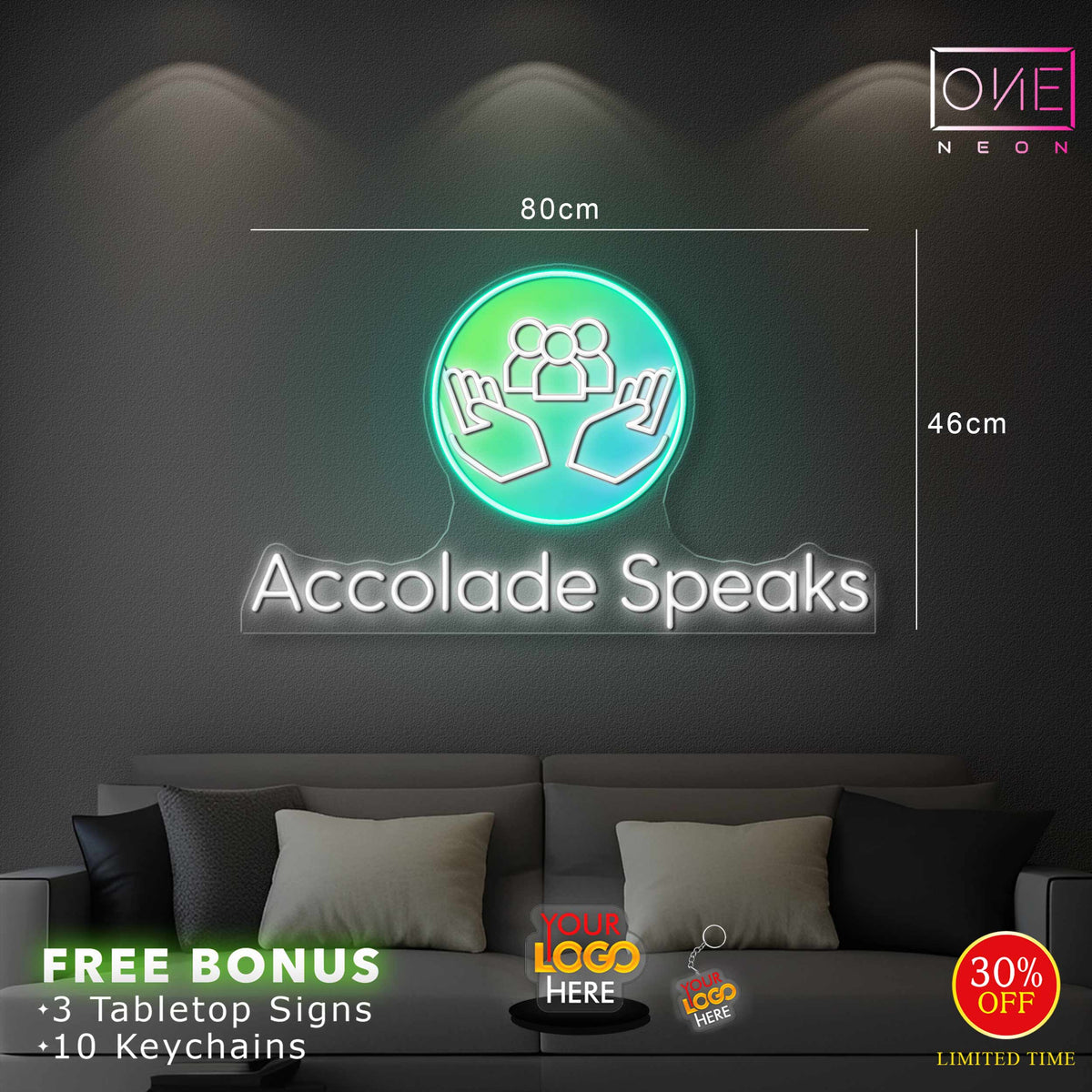 Accolade Speaks | LED Neon Sign