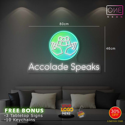 Accolade Speaks | LED Neon Sign