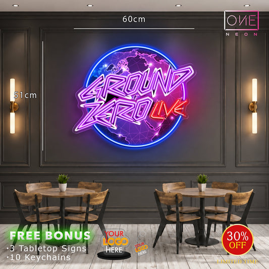 GROUND ZERO LIVE| LED Neon Sign