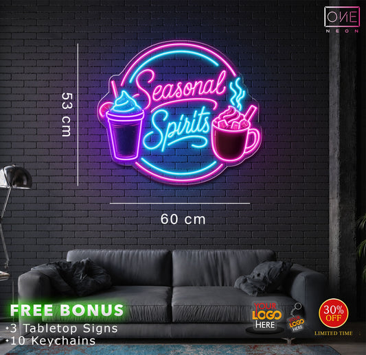 Seasonal Spirits| LED Neon Sign (waterproof)