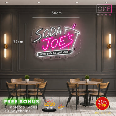 SODA | LED Neon Sign  (2 neon signs)