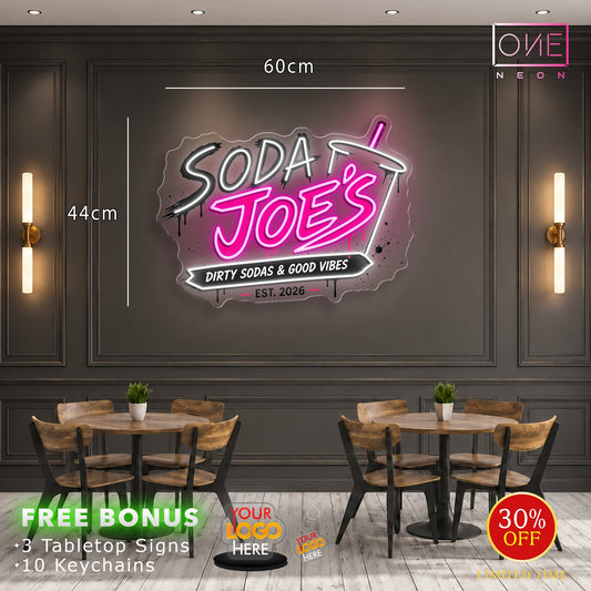 SODA | LED Neon Sign  (2 neon signs)