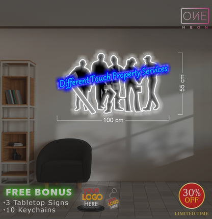 Different Touch Property Services  | LED Neon Sign