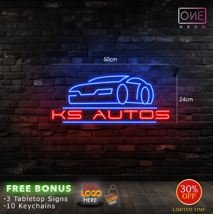 KS AUTOS | LED Neon Sign (waterproof option)