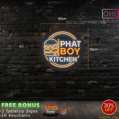 PHAT BOY KITCHEN  | LED Neon Sign (waterproof)