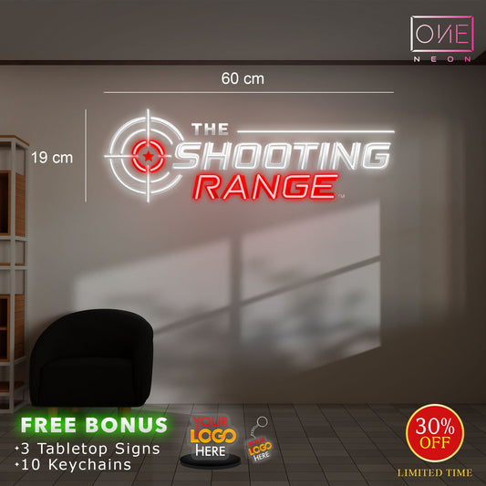 The shooting range ( 2 signs)| Led Neon Sign