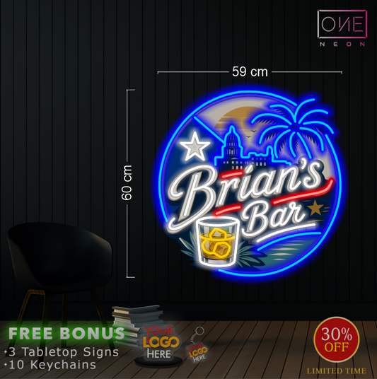 Brian's Bar | LED Neon Sign