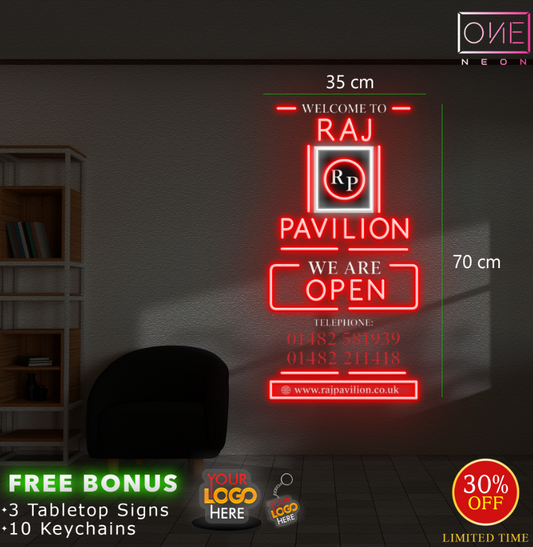 Raj Pavilion | LED Neon Sign