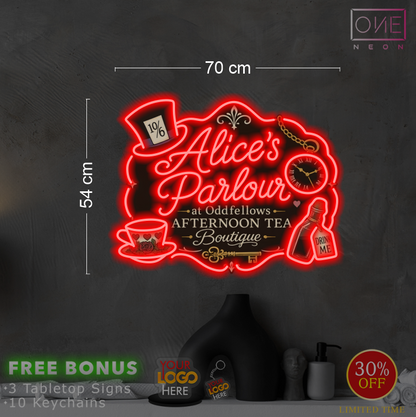 Alice's Parlour | LED Neon Sign