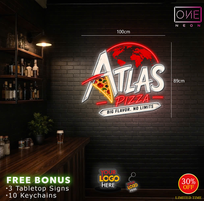 ATLAS PIZZA | LED Neon Sign