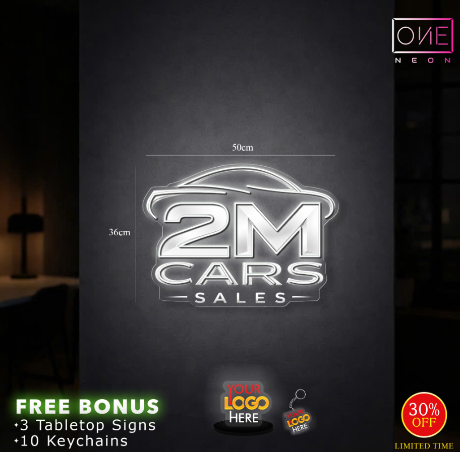 2M CAR | LED Neon Sign (2 signs)