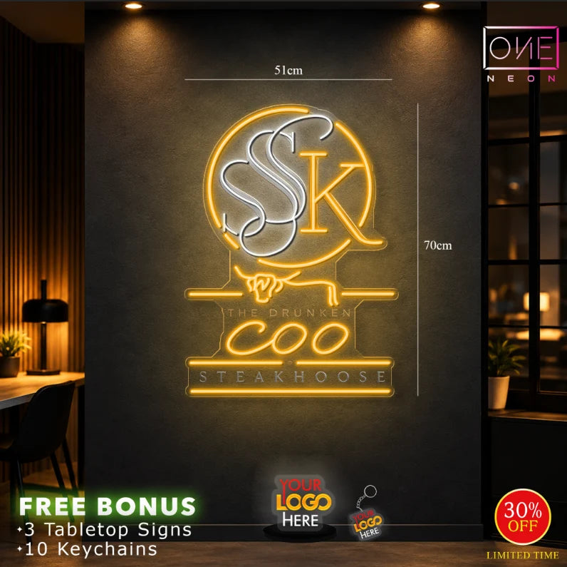 The Drunken Coo | LED Neon Sign