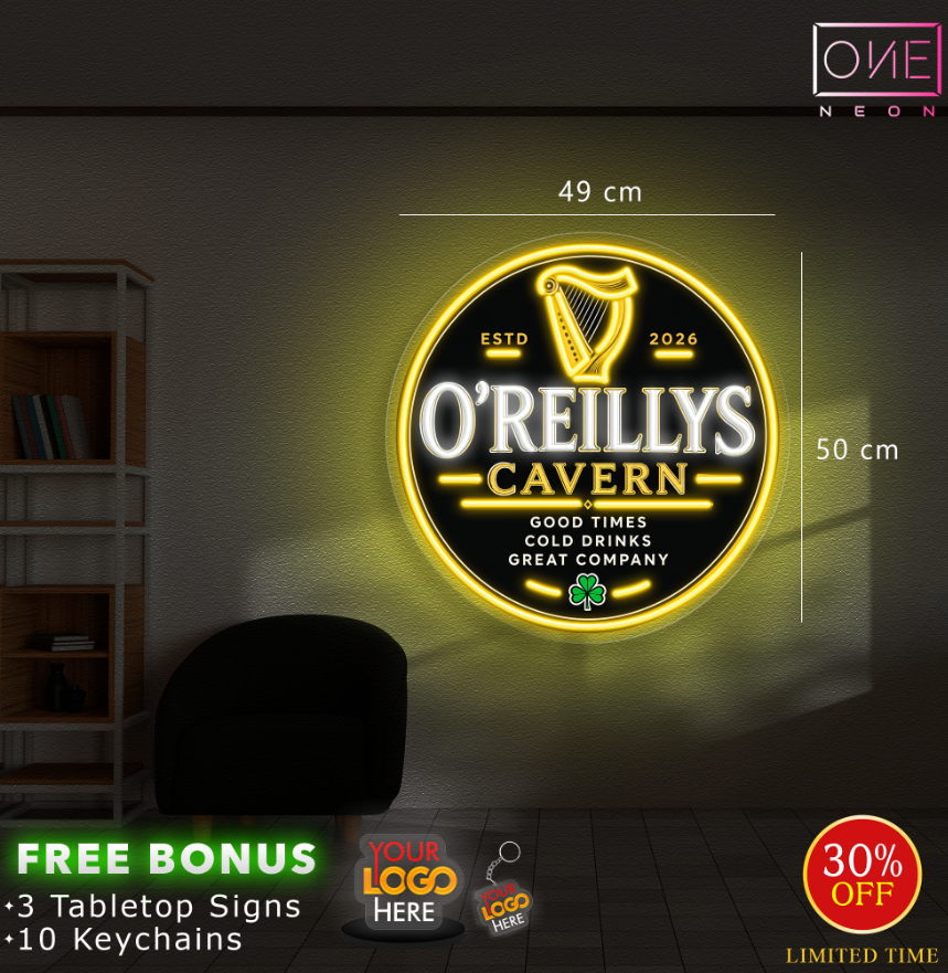 O'REILLYS CAVERN | LED Neon Sign