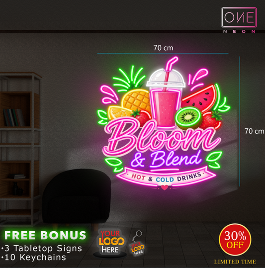 BLOOM & BLEND | LED Neon Sign (waterproof)