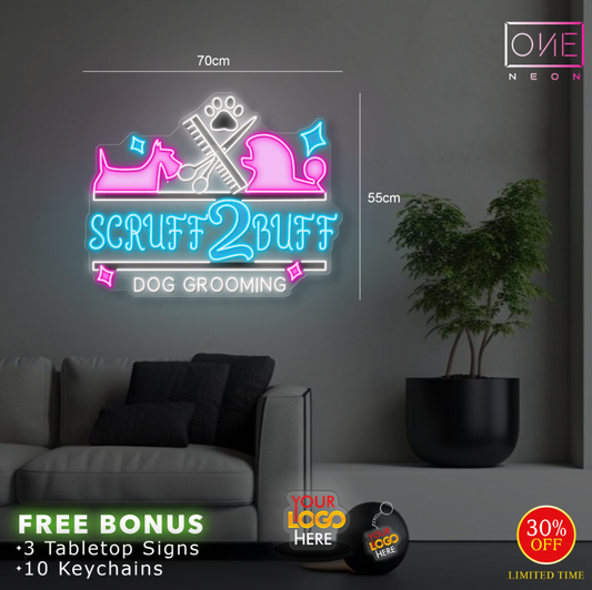 Scruff2Buff | LED Neon Sign