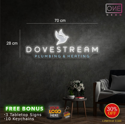 Dovestream plumbing & heating| Led Neon Sign