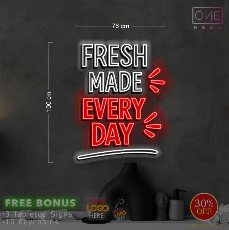 GOOD FOOD GOOD TIME | LED Neon Sign (4 Signs)