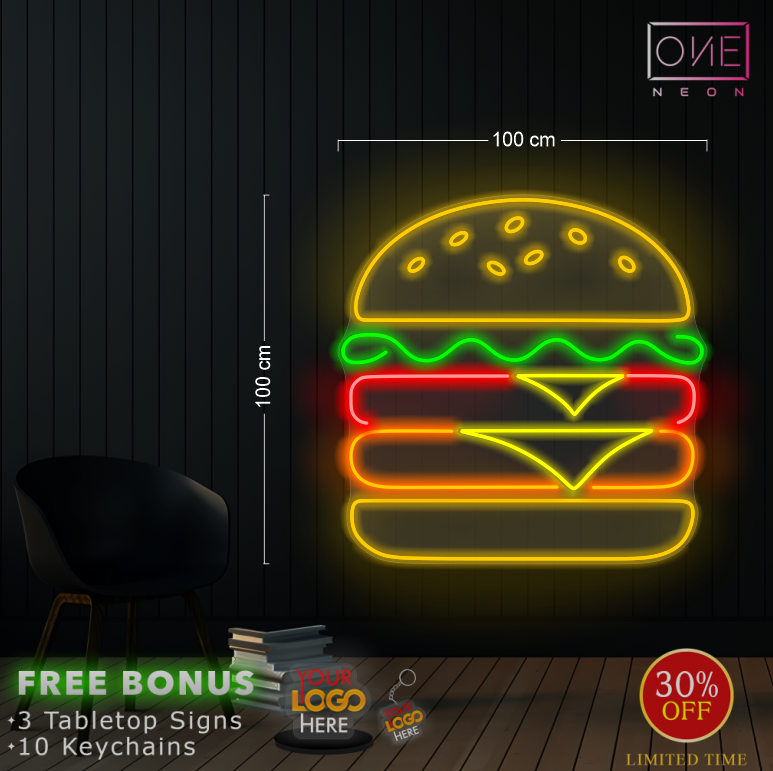 GOOD FOOD GOOD TIME | LED Neon Sign (4 Signs)