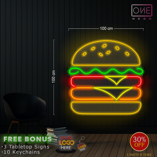 GOOD FOOD GOOD TIME | LED Neon Sign (4 Signs)