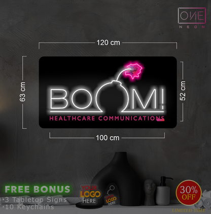 BOOM heathcare communication | Led Neon Sign