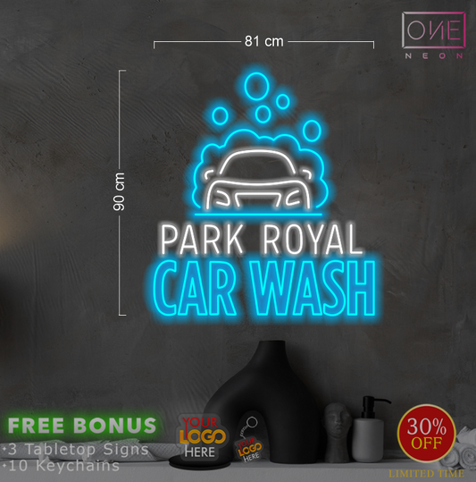 PARK ROYAL CAR WASH | LED Neon Sign