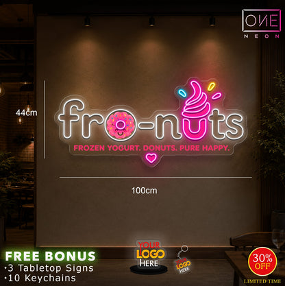 Fro-nuts| LED Neon Sign (waterproof)