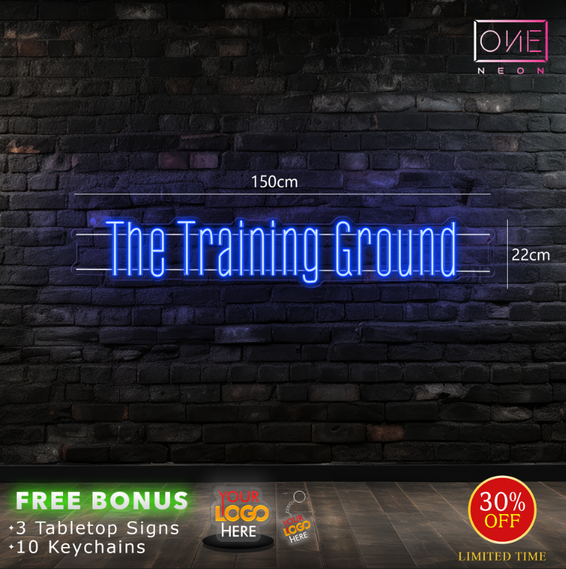 THE TRAINING GROUND | LED Neon Sign (WATERPROOF)
