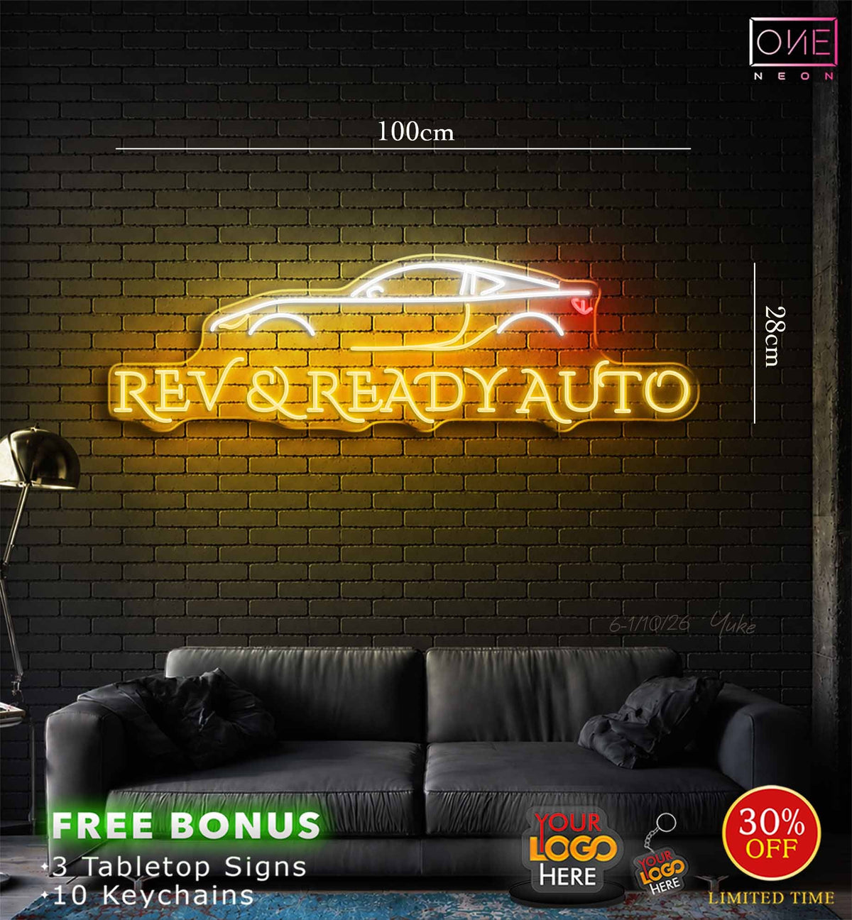 REV & READ AUTO| LED Neon Sign