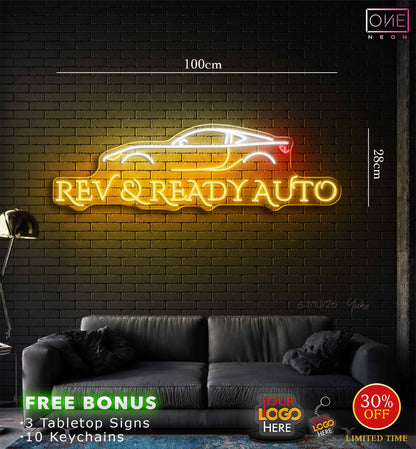 REV & READ AUTO| LED Neon Sign