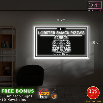 THE LOBSTER SMASH PIZZA'S| LED Neon Sign