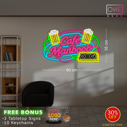 Cafe Manboob| LED Neon Sign