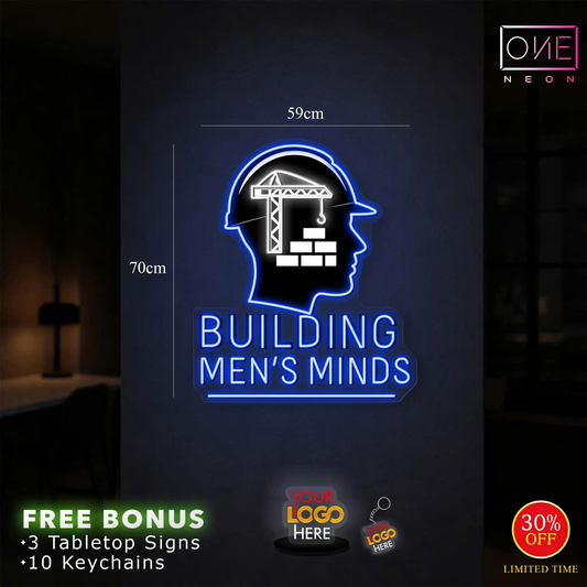BUILDING MEN'S MINDS | LED Neon Sign
