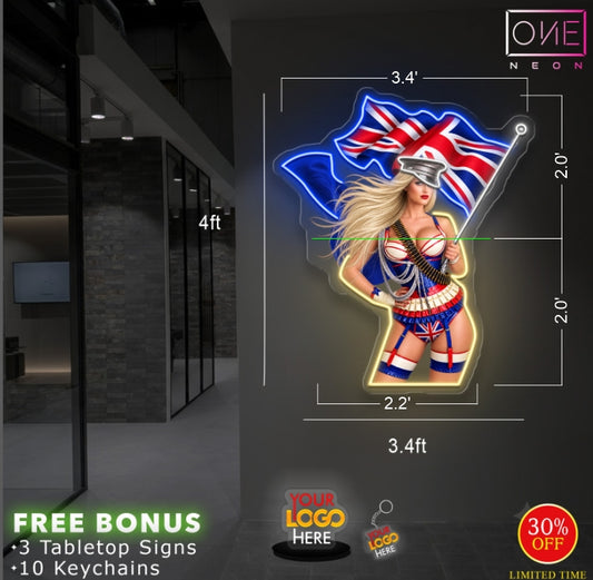 UK Girl | Led Neon Sign